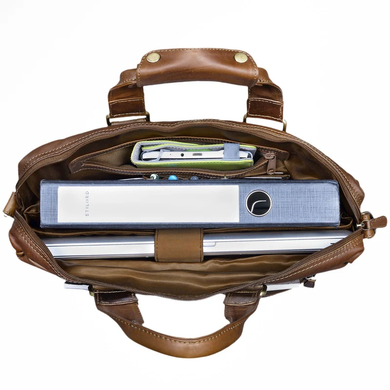 STILORD "Jesse" Business Ledertasche Unisex