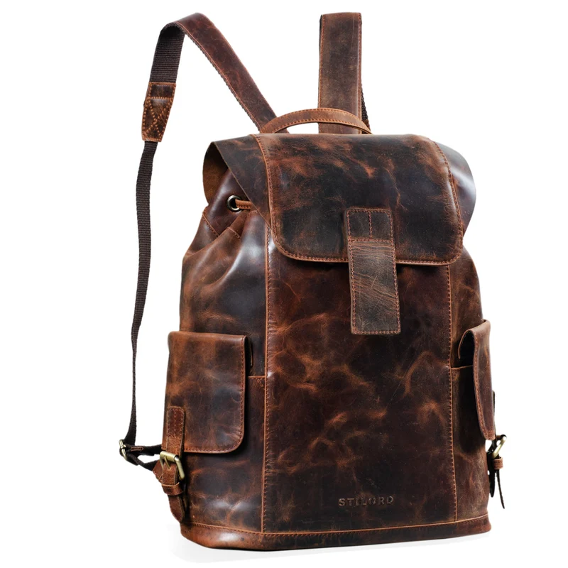 "Austin" Rucksack Laptop Leder 13.3 Zoll