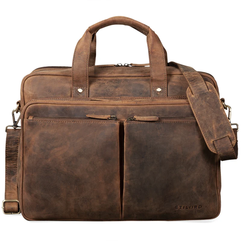 "Remus" Ledertasche zum Umhängen 15,6 Zoll