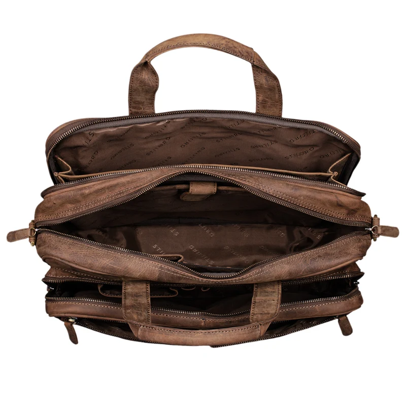 "Remus" Ledertasche zum Umhängen 15,6 Zoll