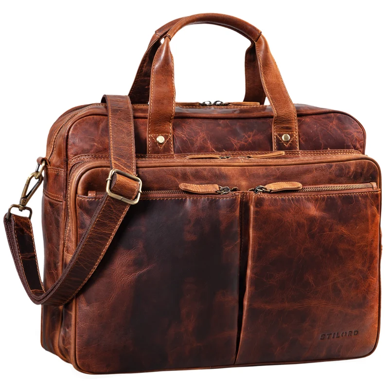 "Remus" Ledertasche zum Umhängen 15,6 Zoll