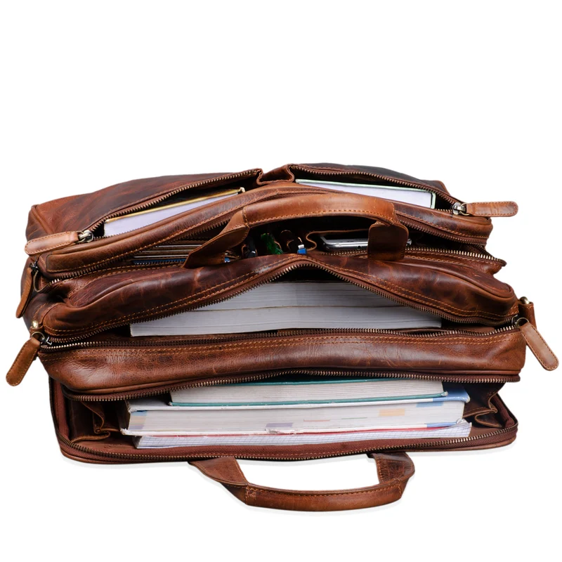 "Remus" Ledertasche zum Umhängen 15,6 Zoll