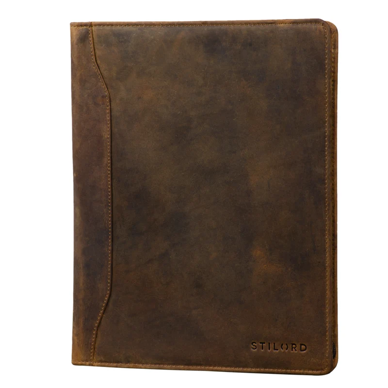 "Scott" Vintage Dokumentenmappe Echtes Leder