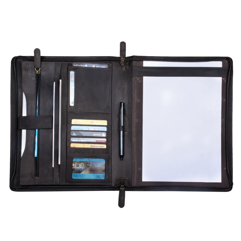 "Scott" Vintage Dokumentenmappe Echtes Leder