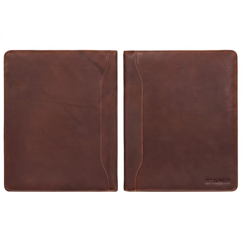 "Scott" Vintage Dokumentenmappe Echtes Leder