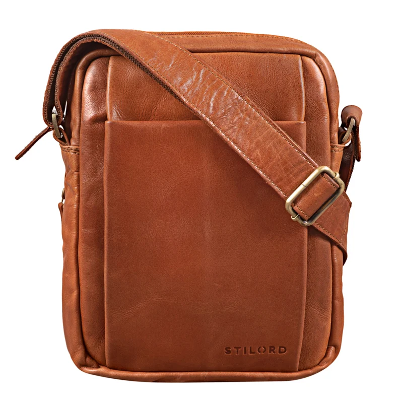 "Harry" Vintage Schultertasche Männer Leder