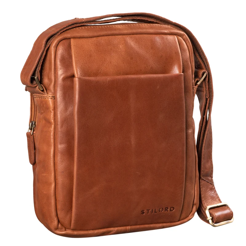 "Harry" Vintage Schultertasche Männer Leder