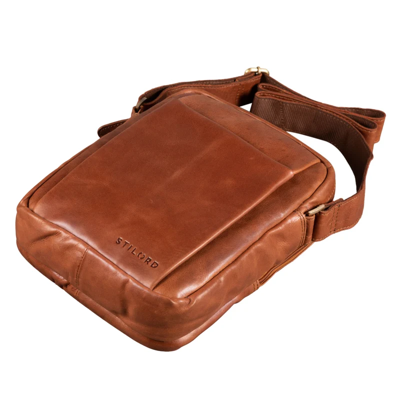 "Harry" Vintage Schultertasche Männer Leder