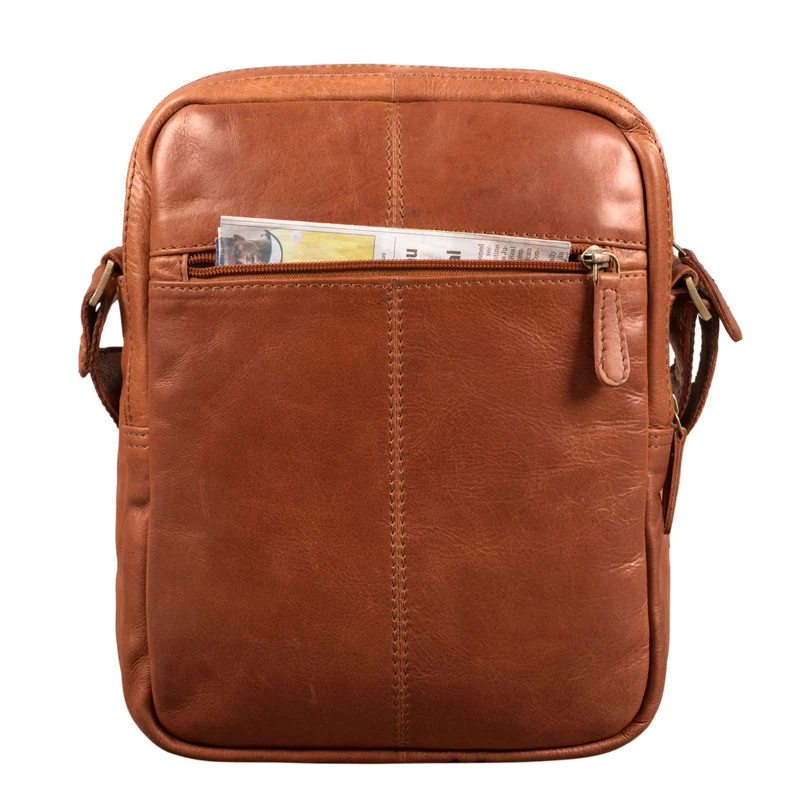 "Harry" Vintage Schultertasche Männer Leder