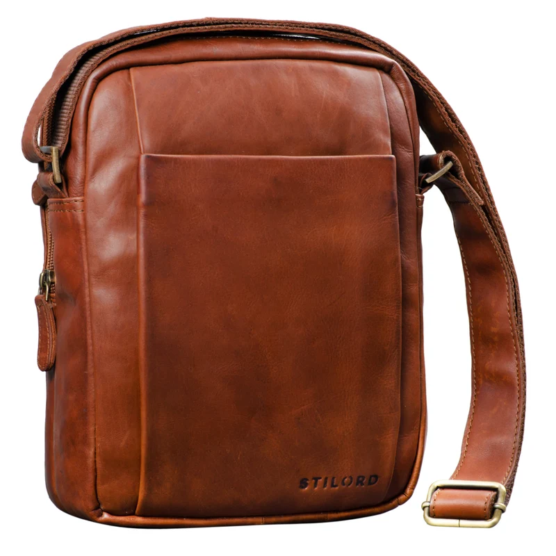 "Harry" Vintage Schultertasche Männer Leder
