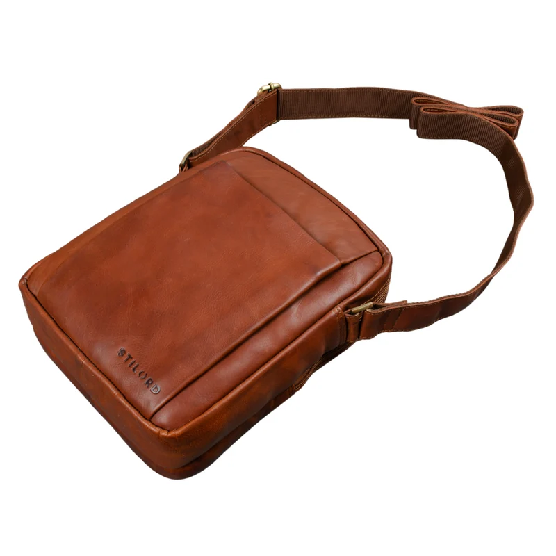 "Harry" Vintage Schultertasche Männer Leder