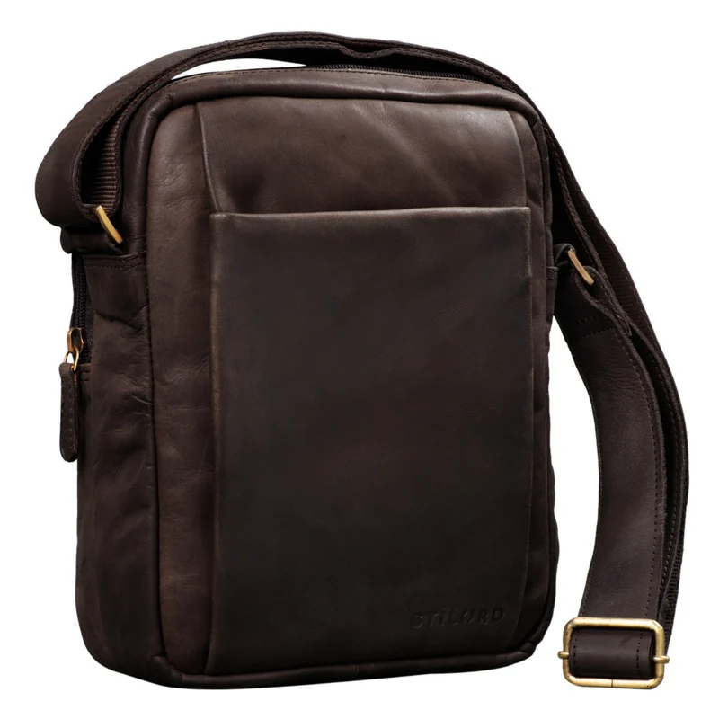 "Harry" Vintage Schultertasche Männer Leder