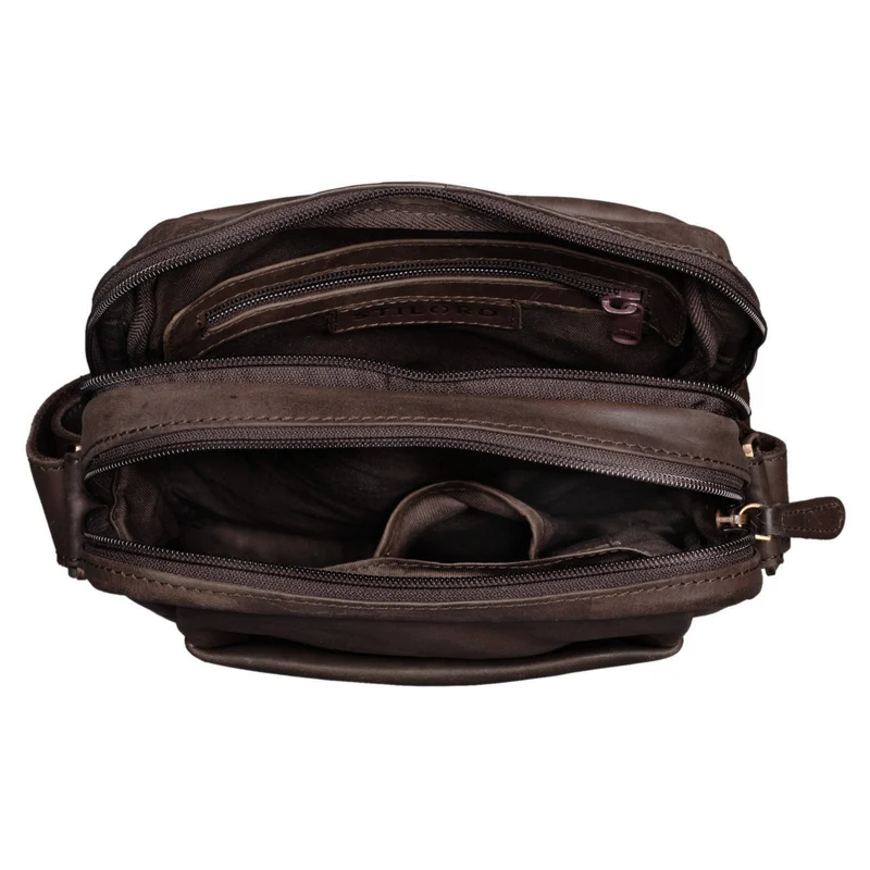 "Harry" Vintage Schultertasche Männer Leder