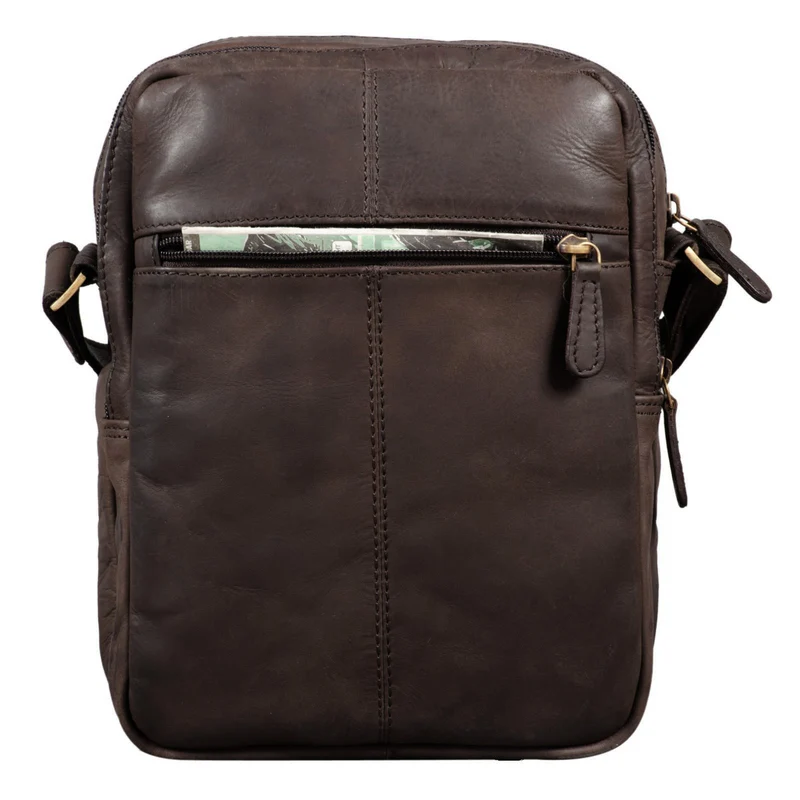 "Harry" Vintage Schultertasche Männer Leder