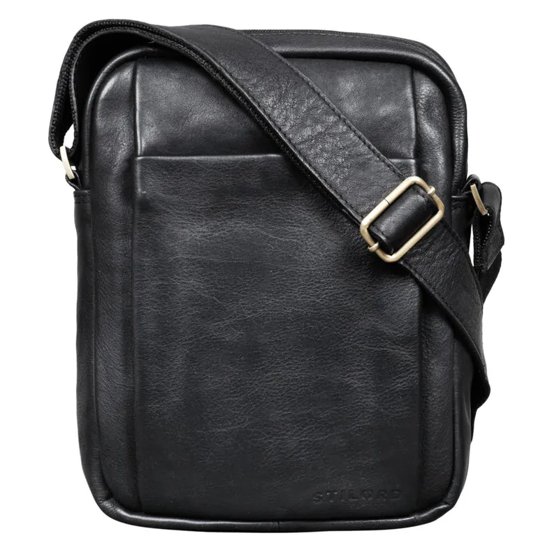 "Harry" Vintage Schultertasche Männer Leder