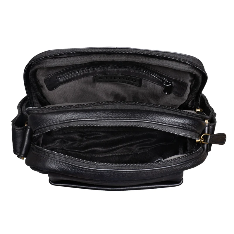 "Harry" Vintage Schultertasche Männer Leder