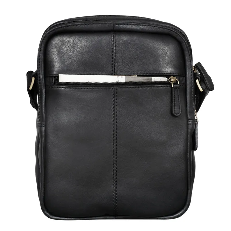 "Harry" Vintage Schultertasche Männer Leder
