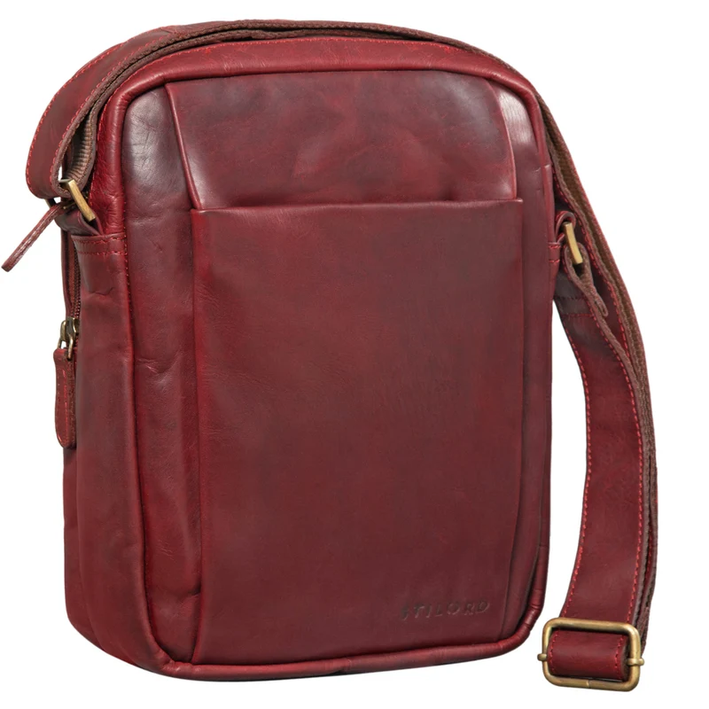 "Harry" Vintage Schultertasche Männer Leder