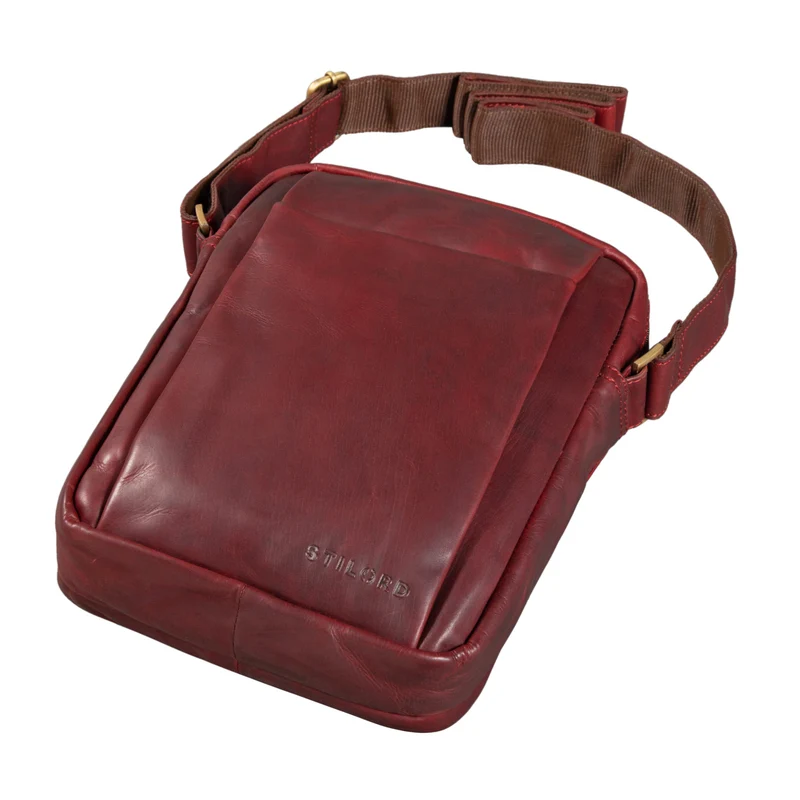 "Harry" Vintage Schultertasche Männer Leder