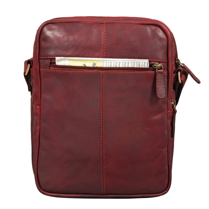 "Harry" Vintage Schultertasche Männer Leder