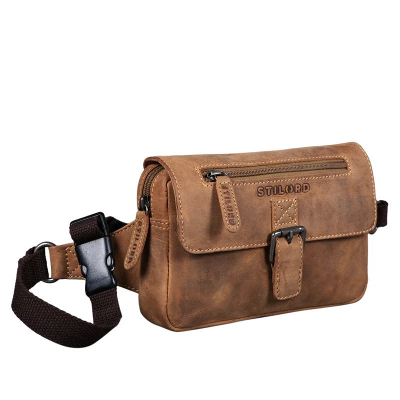 "Ian" Gürteltasche Leder Herren