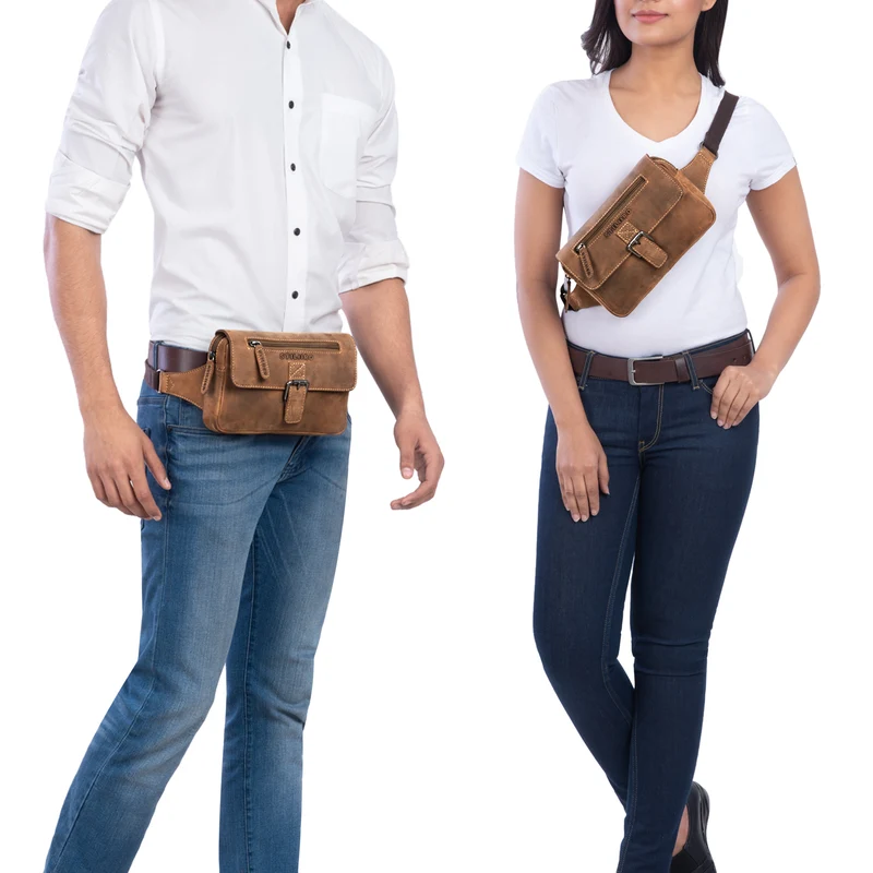 "Ian" Gürteltasche Leder Herren
