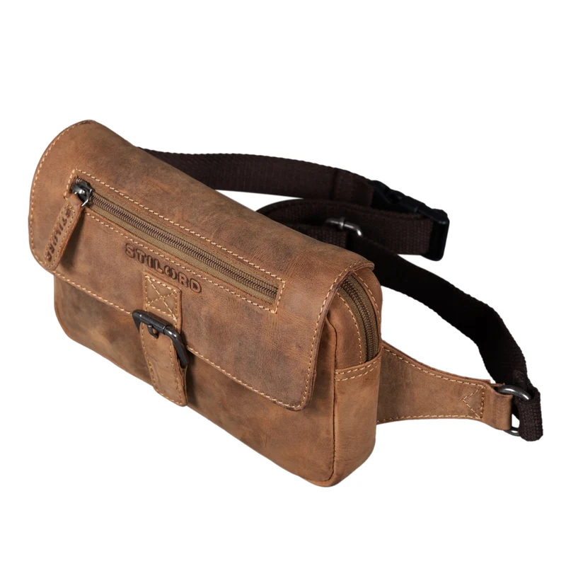 "Ian" Gürteltasche Leder Herren