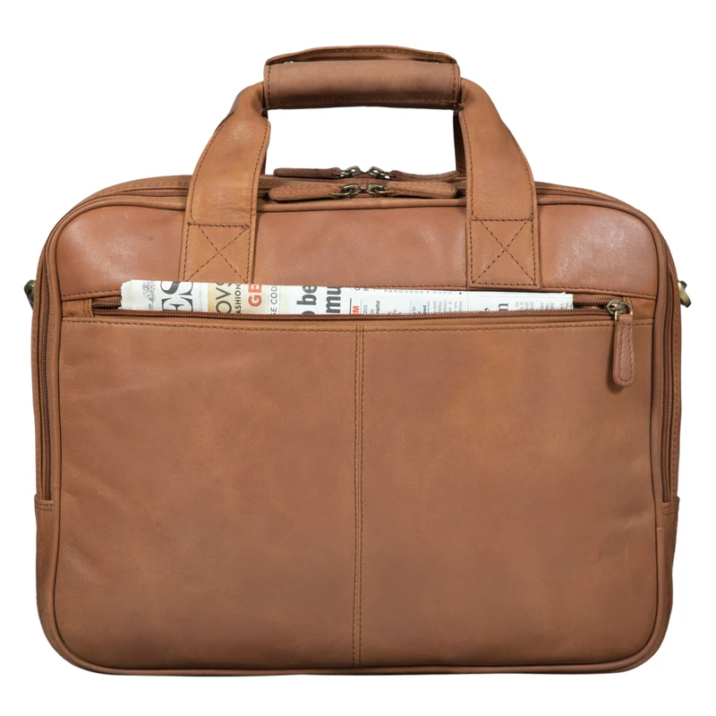 "Excelsior" XXL Aktentasche Herren Leder Große Laptoptasche 17+ Zoll