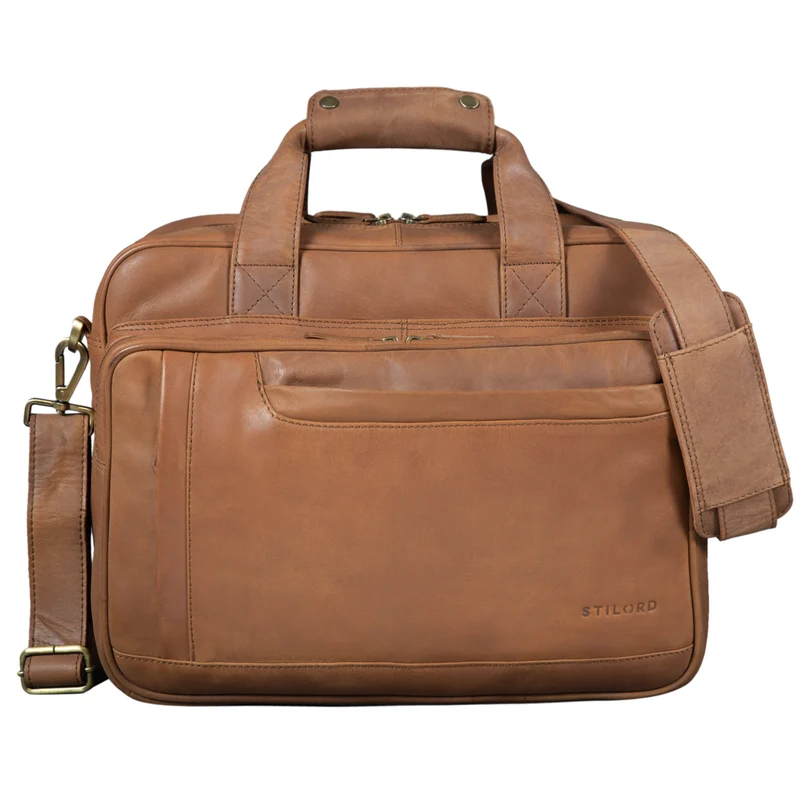 "Excelsior" XXL Aktentasche Herren Leder Große Laptoptasche 17+ Zoll