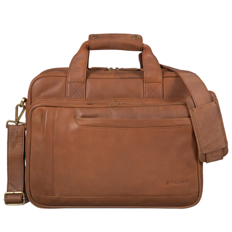 "Excelsior" XXL Aktentasche Herren Leder Große Laptoptasche 17+ Zoll