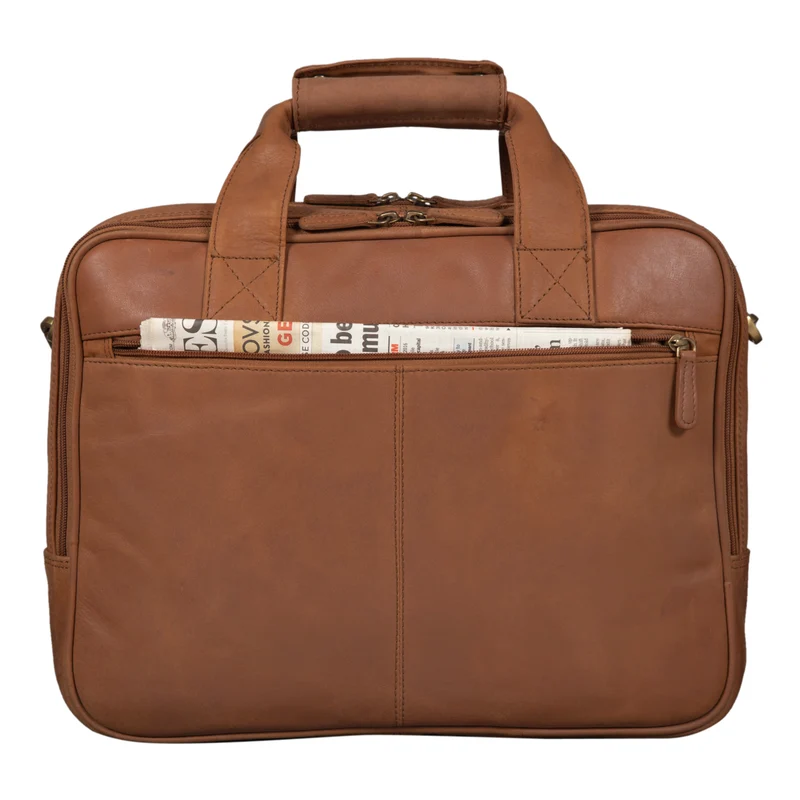 "Excelsior" XXL Aktentasche Herren Leder Große Laptoptasche 17+ Zoll
