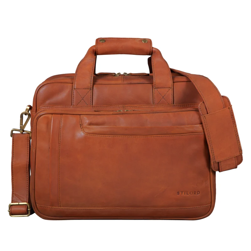 "Excelsior" XXL Aktentasche Herren Leder Große Laptoptasche 17+ Zoll