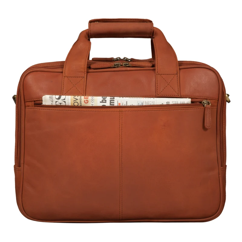 "Excelsior" XXL Aktentasche Herren Leder Große Laptoptasche 17+ Zoll