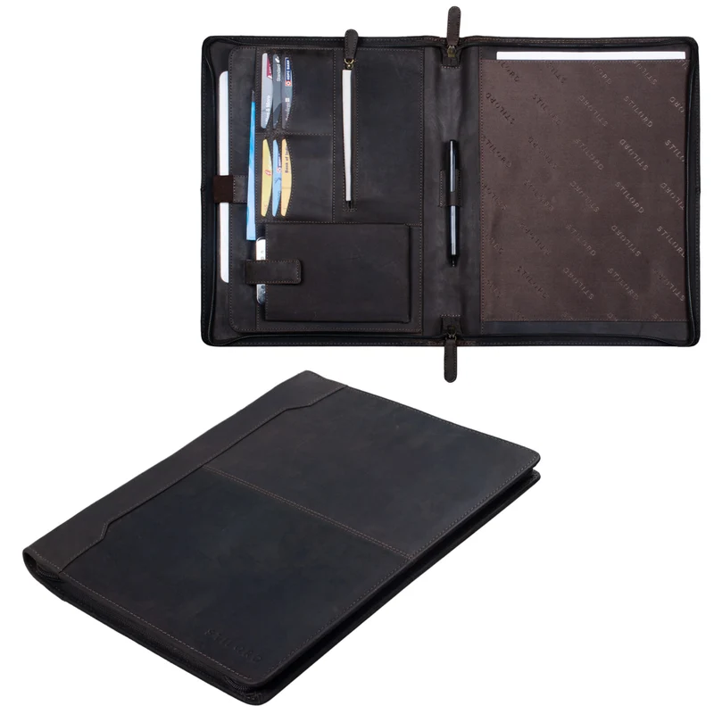 "Harrison" Leder Schreibmappe 12 Zoll Tablets