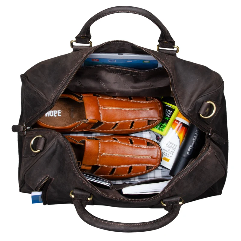 "Keanu" Weekender Leder Vintage Handgepäck Reisetasche Echtleder