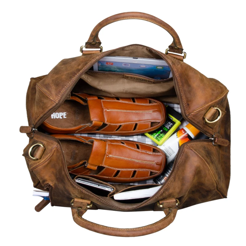 "Keanu" Weekender Leder Vintage Handgepäck Reisetasche Echtleder