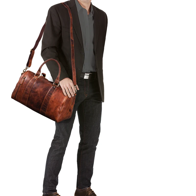 "Keanu" Weekender Leder Vintage Handgepäck Reisetasche Echtleder
