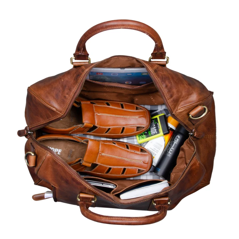 "Keanu" Weekender Leder Vintage Handgepäck Reisetasche Echtleder