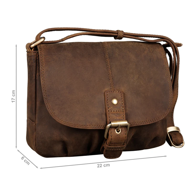 "Iris" Leder Handtasche Damen klein Echtleder Umhängetaschen Frauen