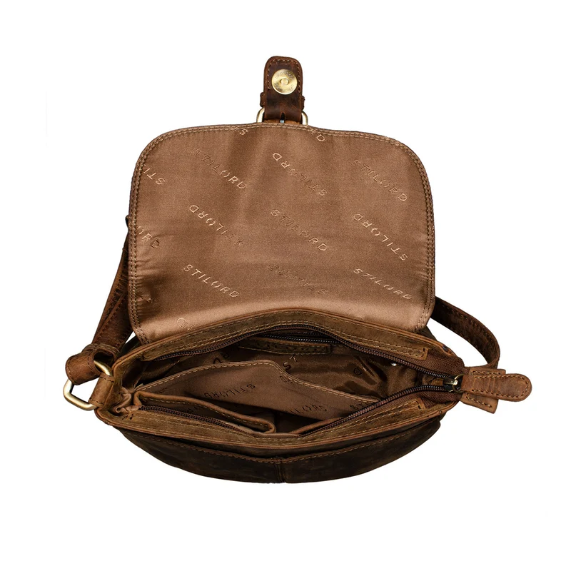 "Iris" Leder Handtasche Damen klein Echtleder Umhängetaschen Frauen