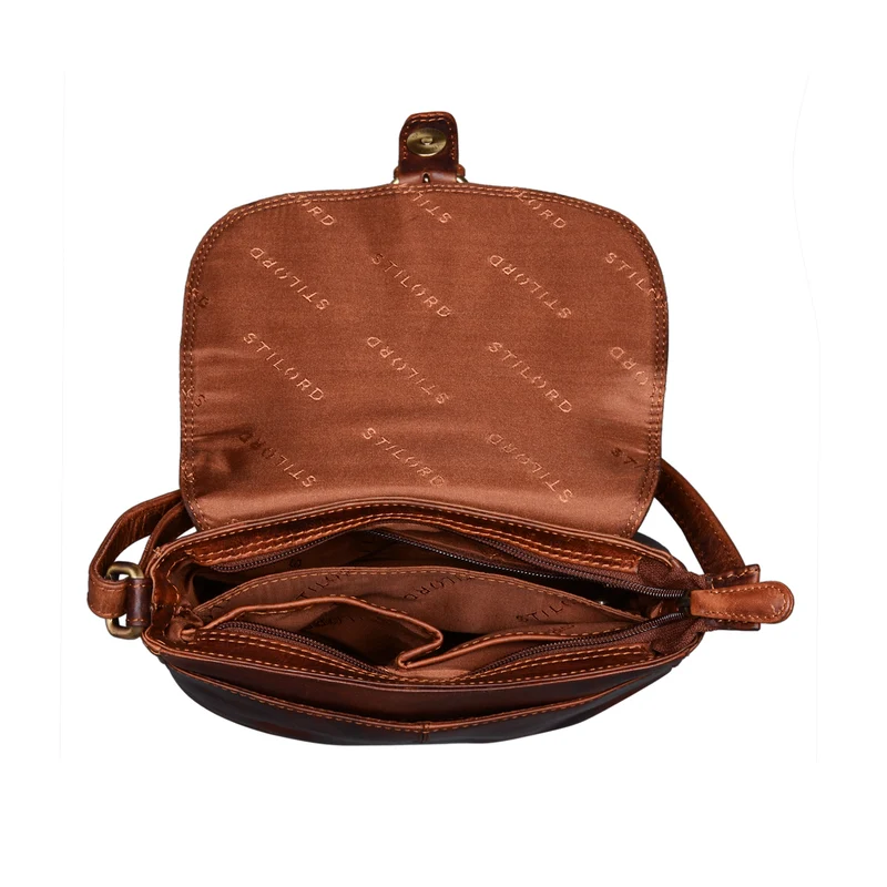 "Iris" Leder Handtasche Damen klein Echtleder Umhängetaschen Frauen