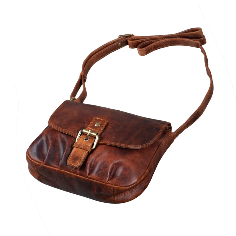 "Iris" Leder Handtasche Damen klein Echtleder Umhängetaschen Frauen