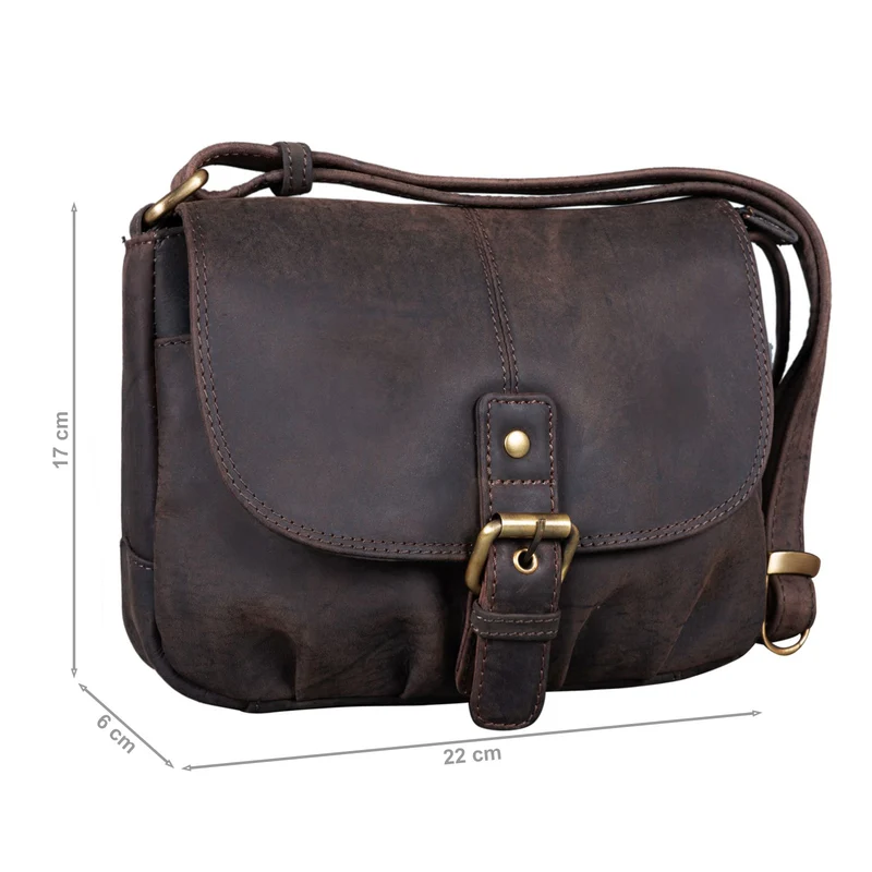 "Iris" Leder Handtasche Damen klein Echtleder Umhängetaschen Frauen