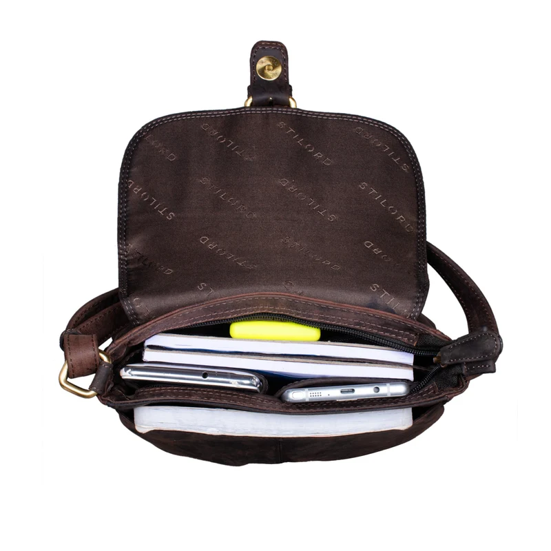 "Iris" Leder Handtasche Damen klein Echtleder Umhängetaschen Frauen
