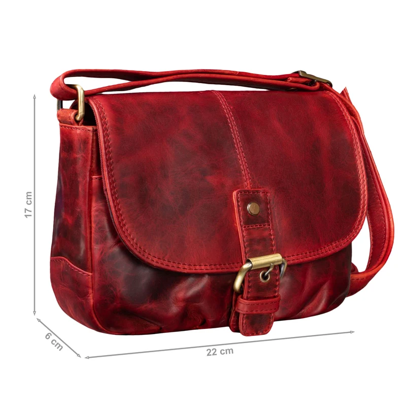 "Iris" Leder Handtasche Damen klein Echtleder Umhängetaschen Frauen