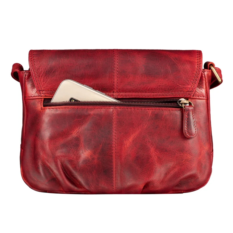 "Iris" Leder Handtasche Damen klein Echtleder Umhängetaschen Frauen
