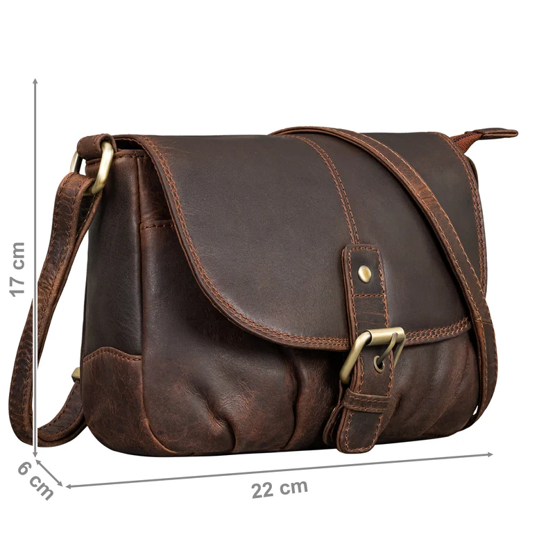 "Iris" Leder Handtasche Damen klein Echtleder Umhängetaschen Frauen
