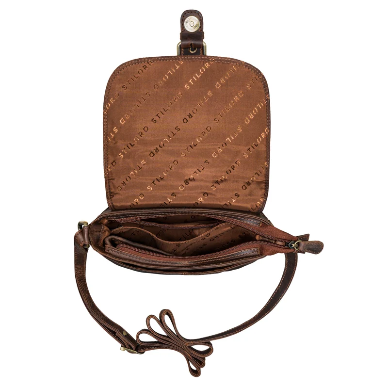 "Iris" Leder Handtasche Damen klein Echtleder Umhängetaschen Frauen