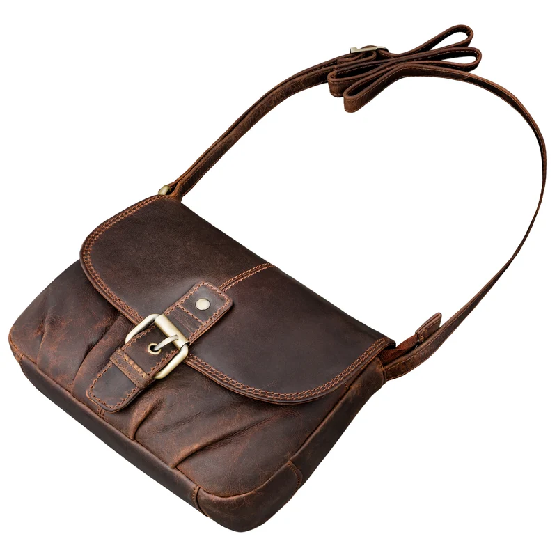 "Iris" Leder Handtasche Damen klein Echtleder Umhängetaschen Frauen