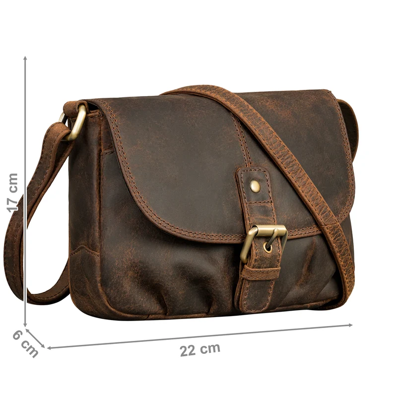 "Iris" Leder Handtasche Damen klein Echtleder Umhängetaschen Frauen